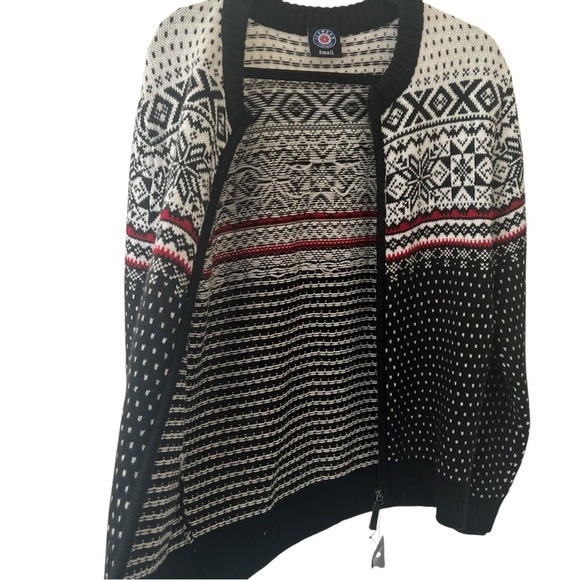 IceWear Black Magnus Norwegian Wool Blend Sweater NWT Small - Picture 7 of 15